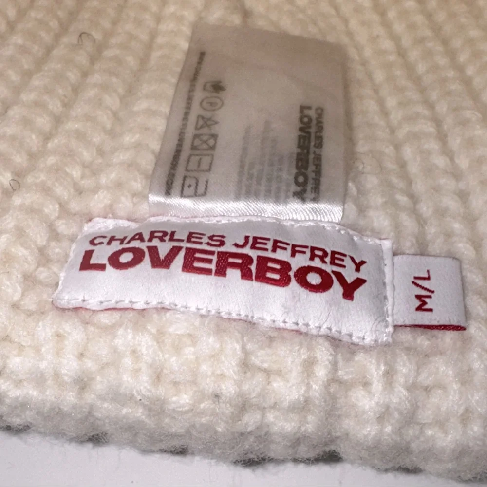 Charles Jeffrey Loverboy Chunky Ears Beanie 'Ecru'